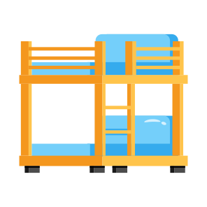 Bed, Bunk, Bedroom, Bedsted, Furniture icon