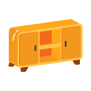 Cabinet, Closet, Storage, Console, Furniture icon