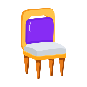 Chair, Seat, Sitting, Armless, Furniture icon