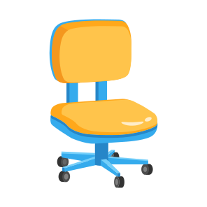 Chair, Seat, Sitting, Swivel, Furniture icon