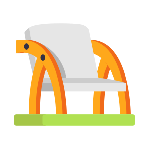 Chair, Seat, Sitting, Wooden, Furniture icon