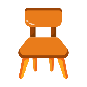 Chair, Wooden, Seat, Sitting, Furniture icon