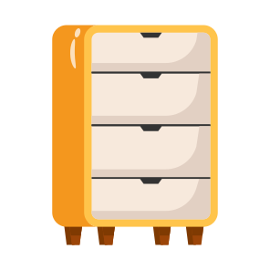 ,chest, Storage, Cabinet, Drawers, Wooden icon