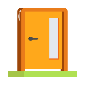 Door, Doorway, Entrance, Fixture, Wooden icon