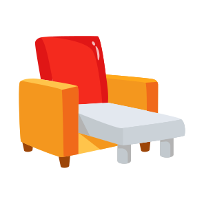 Foldable, Sofa, Couch, Settee, Sitting icon