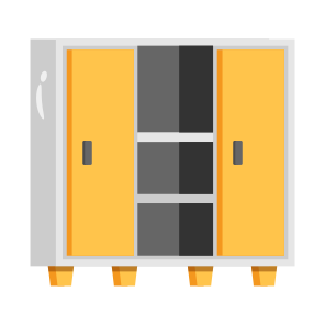Open Cupboard, Closet, Almirah, Storage, Furniture icon