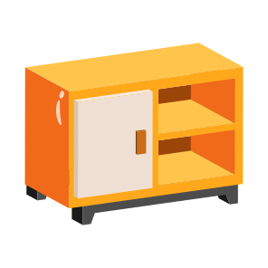 Rack, Cabinet, Organizer, Wooden, Furniture icon