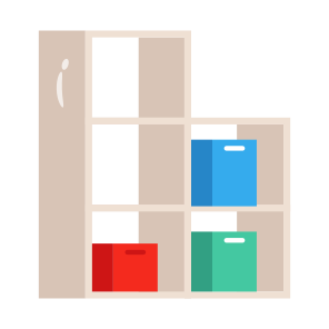 Shelves, Racks, Boxes, Storage, Furniture icon