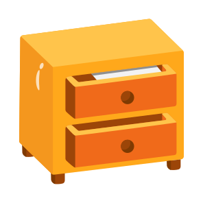 Sideboard, Bedside, Table, Wooden, Drawers icon