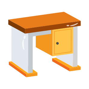 Table, Desk, Drawer, Furniture, Interior icon