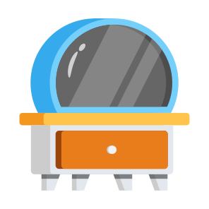 ,table, Reflector, Mirror, Vanity, Furniture,,, icon