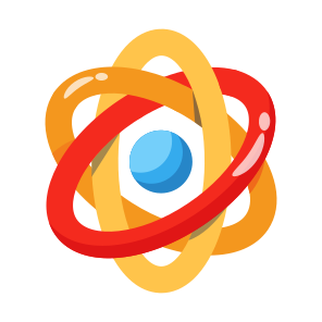 Atom, Molecule, Orbit, Particle, Science icon
