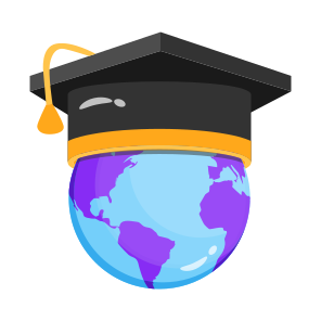 Global, Foreign, Hat, Cap, Mortarboard icon