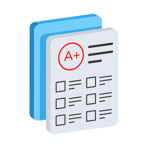 Grade, Test, Report, Result, Paper icon