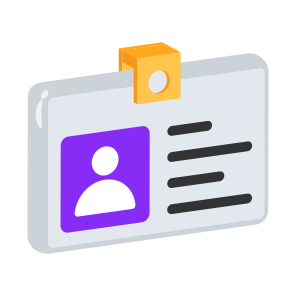 Id, Badge, Card, Pass, Entry icon