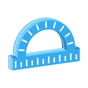 Measurer, Protractor, Instrument, Semicircle, Tool icon