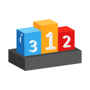 Ranking, Podium, Leaderboard, Positions, Stage icon
