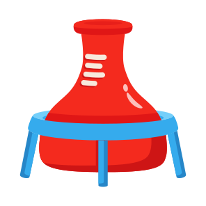 Stand, Beaker, Glassware, Experiment, Lab icon