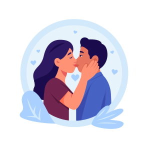 Couple, Kissing, Love, Romance, Affection, icon