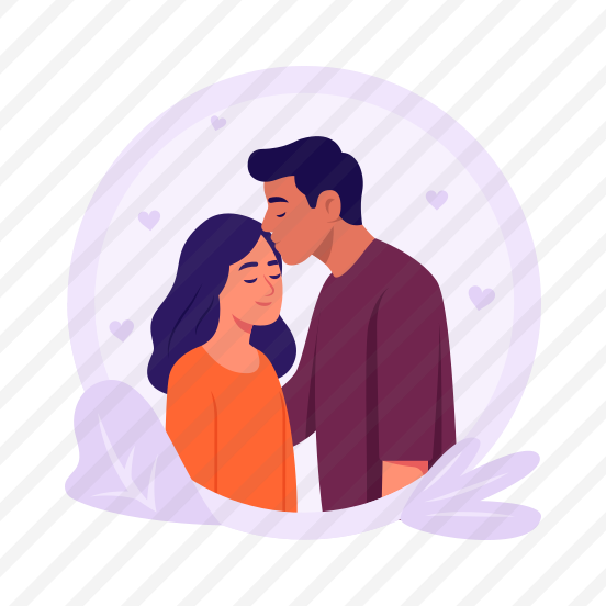 Forehead, Kiss, Romance, Love, Affection preview