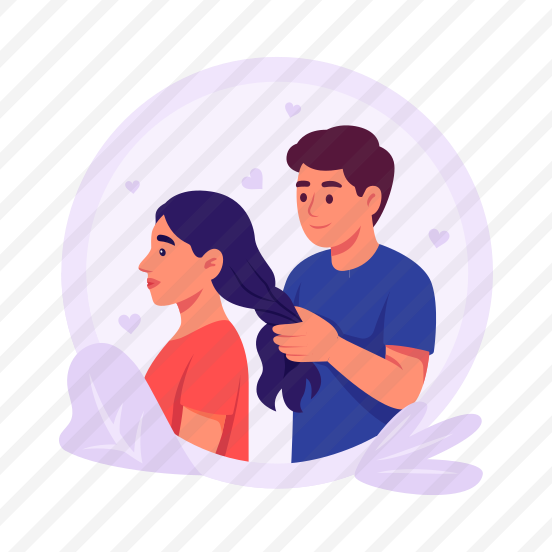 Hair, Braiding, Couple, Relationship, Love preview