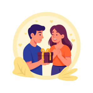 Surprise, Gift, Couple, Valentine, Relationship, icon