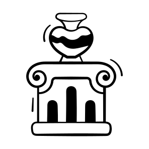 Ancient, Column, Historical, Vase, Exhibition icon