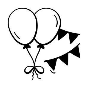 Balloons, Celebration, Party, Decoration, Festive icon
