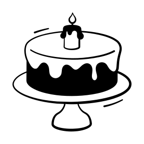 Birthday, Cake, Celebration, Party, Dessert icon