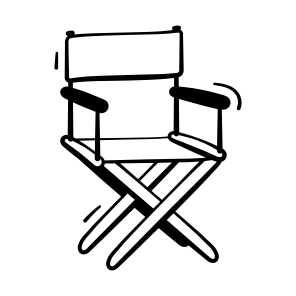 Director, Chair, Furniture, Filmmaking, Movie icon