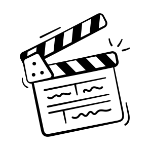 Film, Clapperboard, Filmmaking, Movie, Video icon