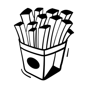 French, Fries, Food, Potato, Snack icon
