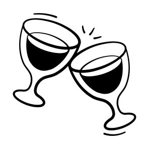 Glass, Wine, Cheers, Drinks, Beer icon