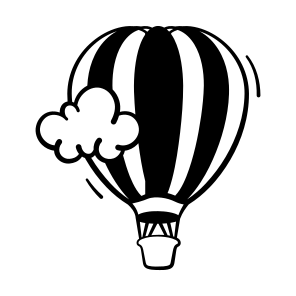 Hot Air Balloon, Adventure, Fly, Sky, Entertainment icon