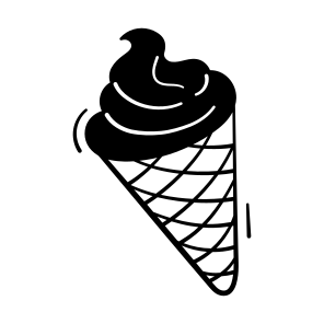 Ice Cream, Cone, Frozen, Sundae, Confectionery icon