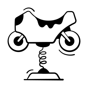Motorcycle, Ride, Playground, Scooter, Bike icon