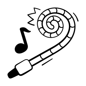 Party, Blower, Noisemaker, Hooter, Instrument icon