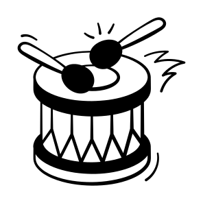 Percussion, Drum, Music, Instrument, Beat icon