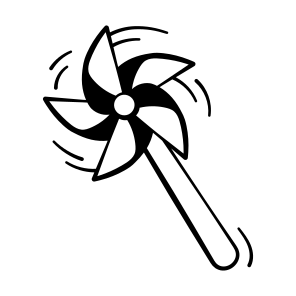 Pinwheel, Toy, Fan, Windmill, Origami icon