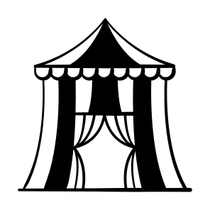 Tent, Circus, Drawing, Shelter, Show icon