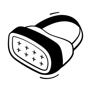 Vr, Headset, Technology, Entertainment, Virtual Reality icon