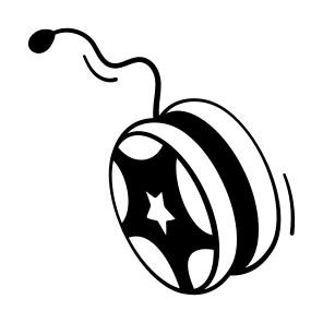 Yoyo, Spinning, Toy, Game, Bauble icon
