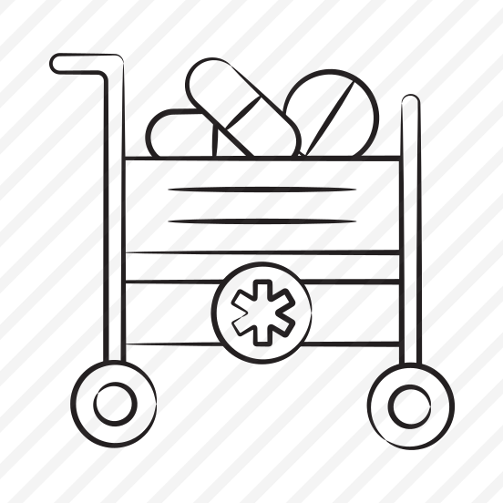 Cart, Trolley, Handcart, Pills, Medication preview
