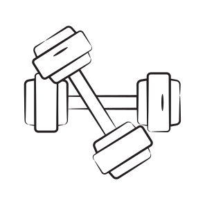Dumbbells, Barbells, Fitness, Healthcare, Exercise icon