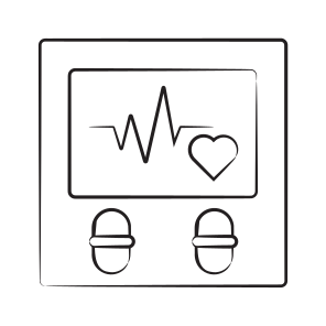 Monitor, Ecg, Ekg, Electrocardiogram, Heartbeat icon