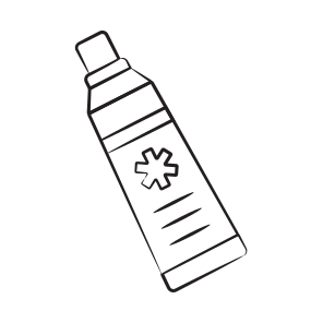 Ointment, Antiseptic, Tube, Treatment, Antibacterial icon