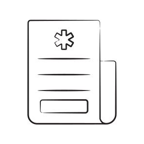 Prescription, Rx, Report, Medication, Invoice icon