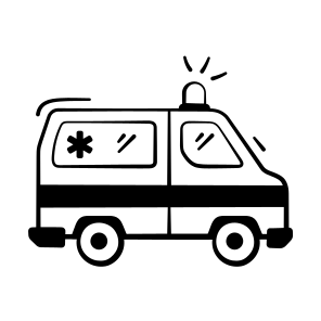 Ambulance, Emergency, Medical, Rescue, Transport icon