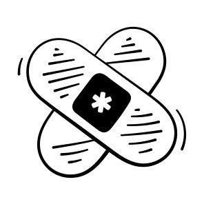 Bandage, Medical, Healthcare, Adhesive, Wound icon