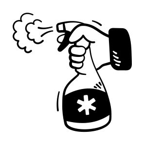 Disinfectant, Spray, Bottle, Sanitizer, Hygiene icon